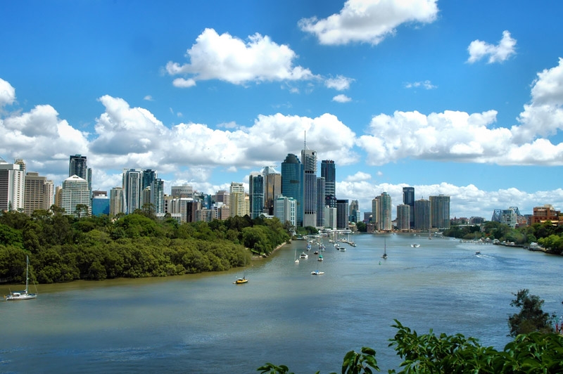 overlooking brisbane